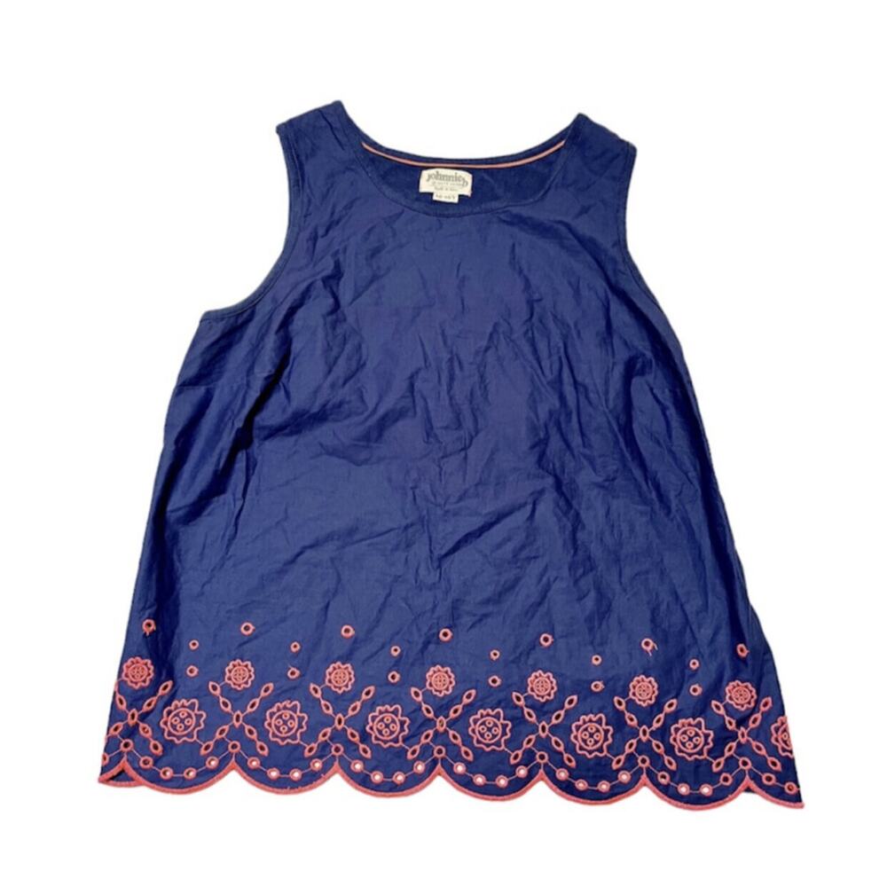 Johnnie B Eyelet Scallop Tank Top Size 15/16